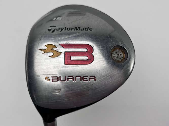 TaylorMade Burner 2008 3 Fairway Wood 15* REAX 49g Regular Graphite Mens LH