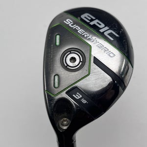 Callaway EPIC Super 3 Hybrid 18* AeroTech SteelFiber fc75 F3 Regular LH