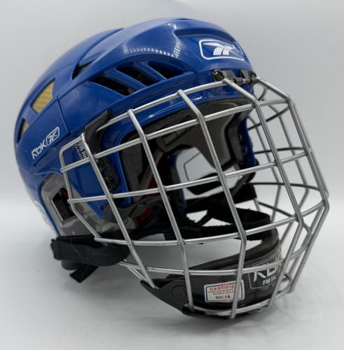 Navy Blue/Gold Small Reebok 8K Helmet