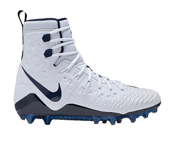 Nike Force Savage Elite TD Football Cleats White Navy men’s size 10 NEW