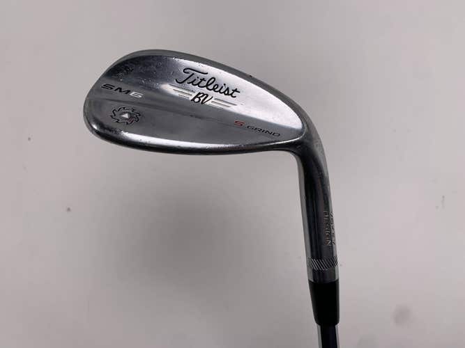 Titleist Vokey SM6 Tour Chrome Lob Wedge LW 58* 10 Bounce S-Grind Wedge RH