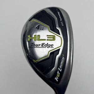 Tour Edge Hot Launch 3 4 Hybrid 22* UST Mamiya Recoil 460 F2 Senior Mens RH