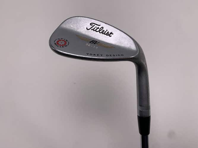 Titleist Vokey Spin Milled CC Chrome Sand Wedge SW 56* 14 Bounce Wedge RH