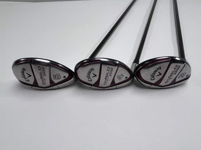 Callaway Diablo Edge Hybrid Set 3 4 5 21* 24* 27* 60g Regular Graphite Mens LH