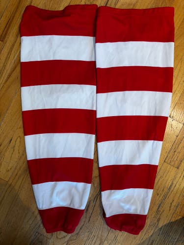 Red Senior XL Reebok Edge Socks Pro Stock (New) Red Wings