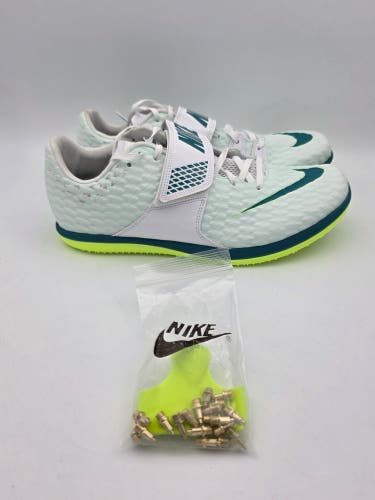 Nike High Jump Elite 'Barely Green Bright Spruce' Track Shoes Mens Size 10