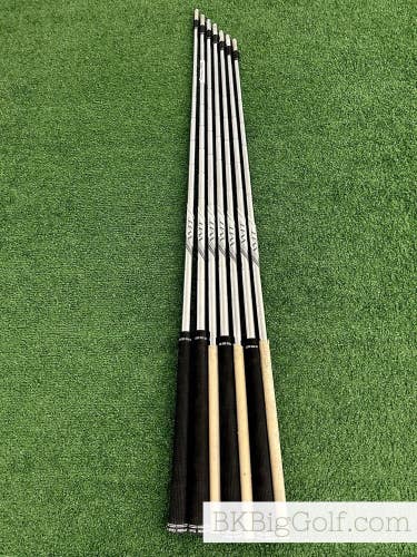 2025 True Temper AMT Silver Stiff Flex Steel Iron 7pc Shafts Set 4-P .355 Tip