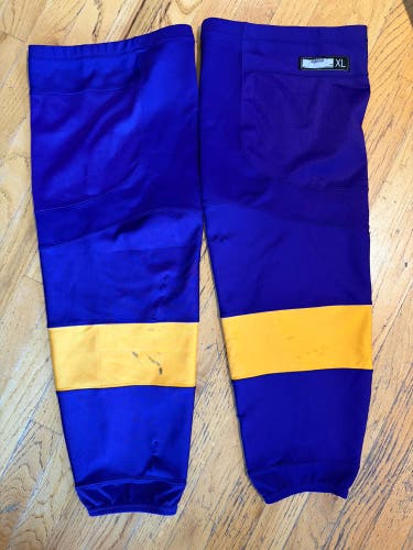 Purple Senior XL Reebok Edge Socks Pro Stock (Used) LA Kings