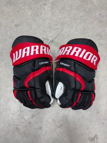 15” Warrior Covert QRE Pro Gloves Pro Stock NHL (New) Carolina Hurricanes