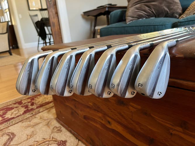 Men's 2023 TaylorMade P-790 Right Handed Iron Set Stiff Flex Steel Shaft (Used)