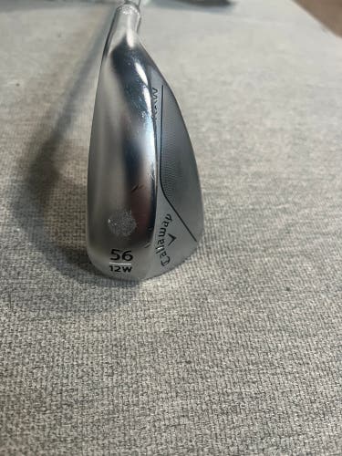 Men's Callaway Jaws Raw Right Handed Wedge Stiff Flex 56 Degree Graphite Shaft (Used)