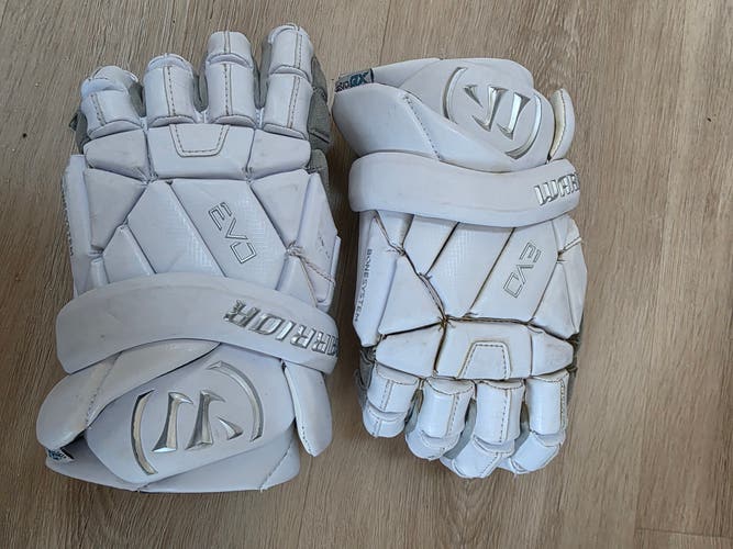 Warrior EVO QX Lacrosse Gloves (Used)