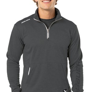 NEW Bauer Full Zip Team Fleece Hoodie, Gray, Sr. XL