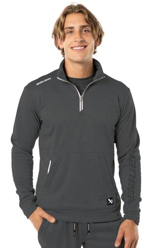NEW Bauer Full Zip Team Fleece Hoodie, Gray, Sr. XL