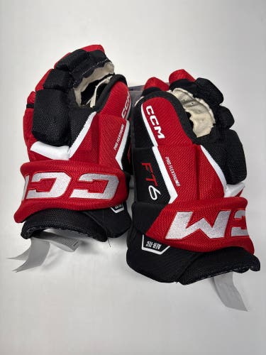 New!! CCM JetSpeed FT6 Gloves 12" Black/Res/White