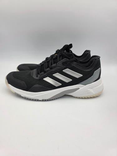 Adidas Women's Crazyflight 6 Black Silver Metallic Volleyball Shoes Sz 9 HQ4684