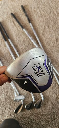 Junior Callaway Xj Hot Left Hand Clubs (Full Set) Junior 7 Pieces (Used)