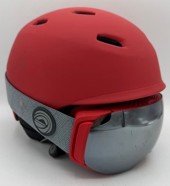 drift snowboard & ski helmet Wildhorn Outfitters: Its steel blue base is accented by angled stripes in tonal gray and bold orange—designed for those who carve their own lines with confidence and style Wildhorn Drift Small Helmet Crimson