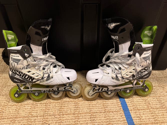 Mission Inhaler WM02 Inline Skates Wide Width Size 6.5 (Used)