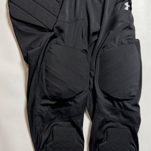Black Men's Medium Adult Under Armour Game Pants