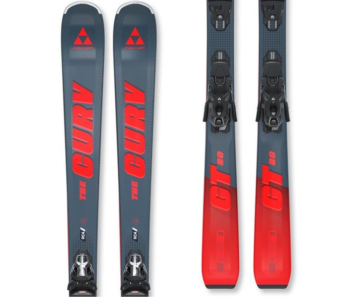 NEW Fischer The Curv GT 80 TPR Skis w/ RSW 11 PR Bindings 166cm
