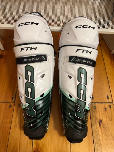 Senior CCM JetSpeed FTW 14" Shin Pads (New)