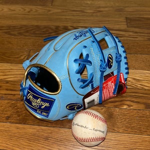 Rawlings Heart of the Hide 11.25” Standard Fit Baby Blue/Navy