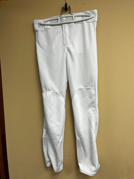 Boys Youth Medium White Russell Athletic Baseball Pants 100% Polyester Sports