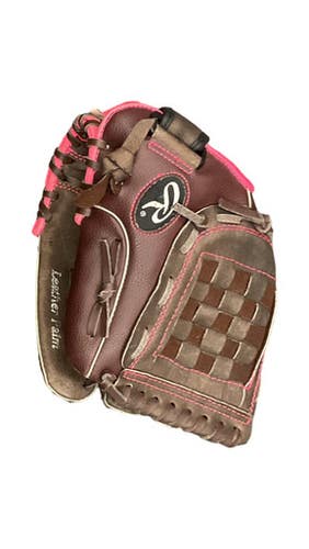 Used Rawlings FASTPITCH RH Throw Fastpitch Gloves Brown 11" 11859-S000029254