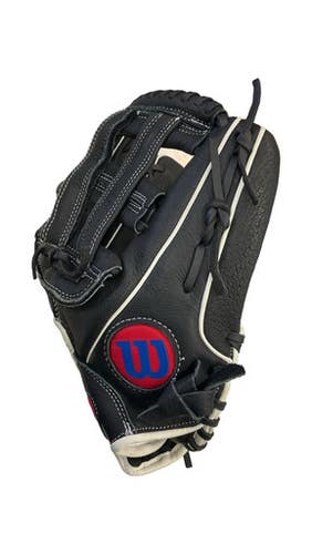 Used Wilson A450 BB/SB Glove RH Throw Black 12" 11859-S000029246