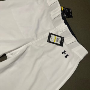 Free Shipping - New! Under Armour  - White Men's Medium Adult  - Baseball Pants