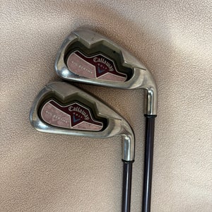 Women's Callaway Big Bertha Right Handed Iron Set Ladies Flex Graphite Shaft (Used)