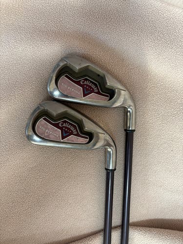 Women's Callaway Big Bertha Right Handed Iron Set Ladies Flex Graphite Shaft (Used)