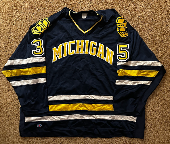 University of Michigan Hockey Jersey - #35 Marty Turco - Vintage