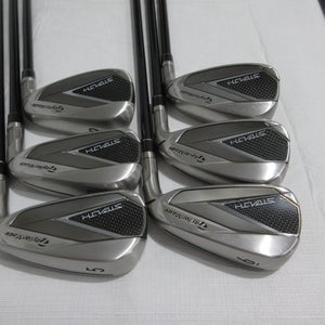 TaylorMade Stealth Iron Set - 5-PW - Ventus Senior Flex Graphite - MINT