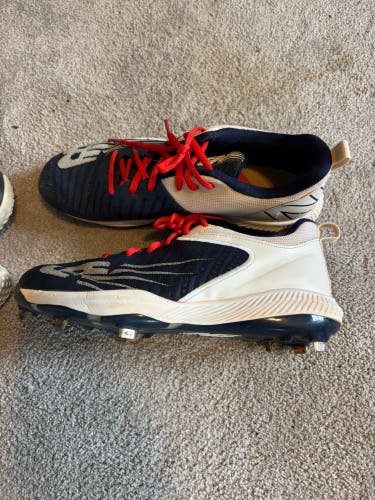 Blue Men's Size M 10.5 (W 11.5) Adult New Balance Low Top Metal (Used)