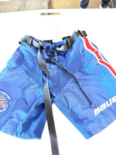 Used Bauer AMERICANS SHELL ONLY Junior Pant Royal Blue MD 11860-S000305748