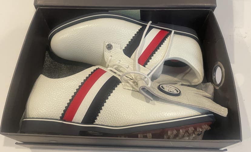 NEW! G/Fore Gallivanter Striped Kiltie Womens Golf Shoes 7.5 EU 38.5 G4LA23EF13