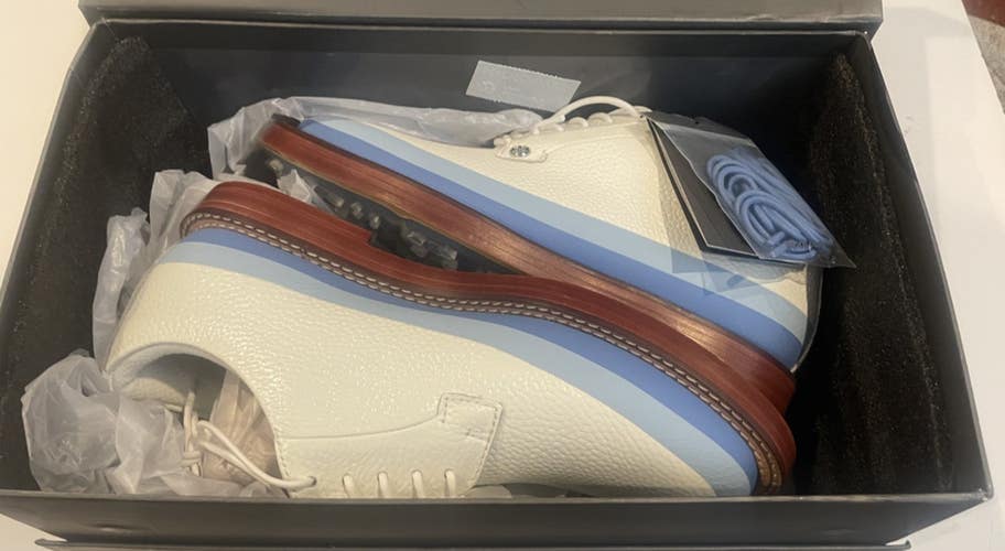 NEW! G/Fore Gallivanter Tuxedo Luxe Leather Golf Shoes Men's 7.5 EU 40.5