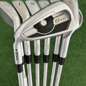 LH Ping G400 Iron Set 5-S / Ping AWT 2.0 Stiff
