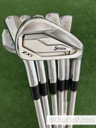 Srixon ZX5 / ZX7 Forged Combo Iron Set 4-9 / KBS Tour C-Taper Lite 110 Stiff