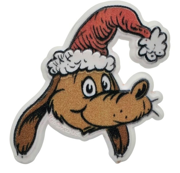 Max in a Santa Hat from The Grinch - Kids Plastic Toy Ring by DSE 2023