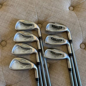 Taylormade Rac OS Iron Set 4-PW Graphite 65g Ladies Flex +1/4 NICE
