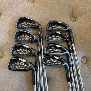 Taylormade Burner 2.0 Iron Set 3-PW Steel 85g Regular Flex +1/4 NICE