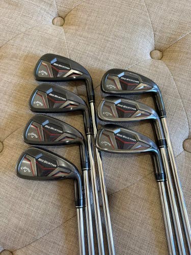 Callaway 2019 Big Bertha Iron Set 4-PW KBS Max 90g Regular Flex Standard NICE