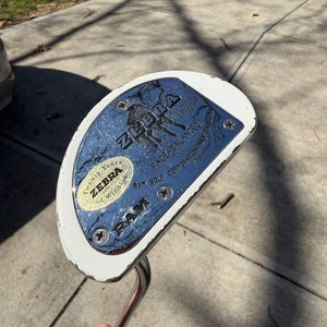 Zebra Face-Balanced White Putter 33.25 +HC