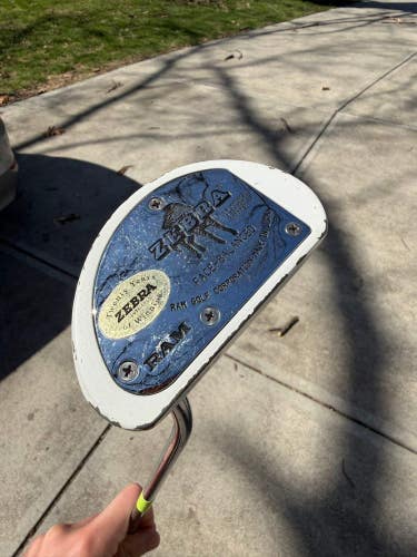 Zebra Face-Balanced White Putter 33.25 +HC