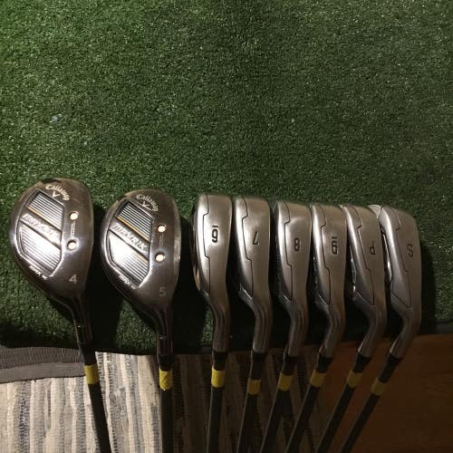 Callaway Ladies Mavrik Max-W Irons/Hybrids Set 4H, 5H, 6-PW-SW Catalyst Graphite