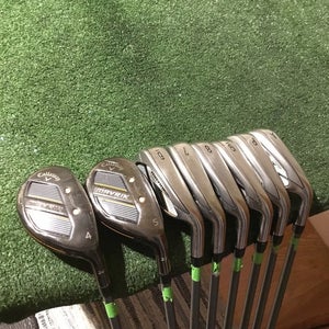 Callaway Mavrik Hybrids/Irons Set 4H, 5H, 6-PW-GW Regular Catalyst Graphite READ