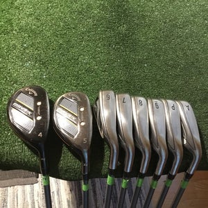 Callaway Mavrik Hybrids/Irons Set 4H, 5H, 6-PW-GW Regular Catalyst 65g Graphite